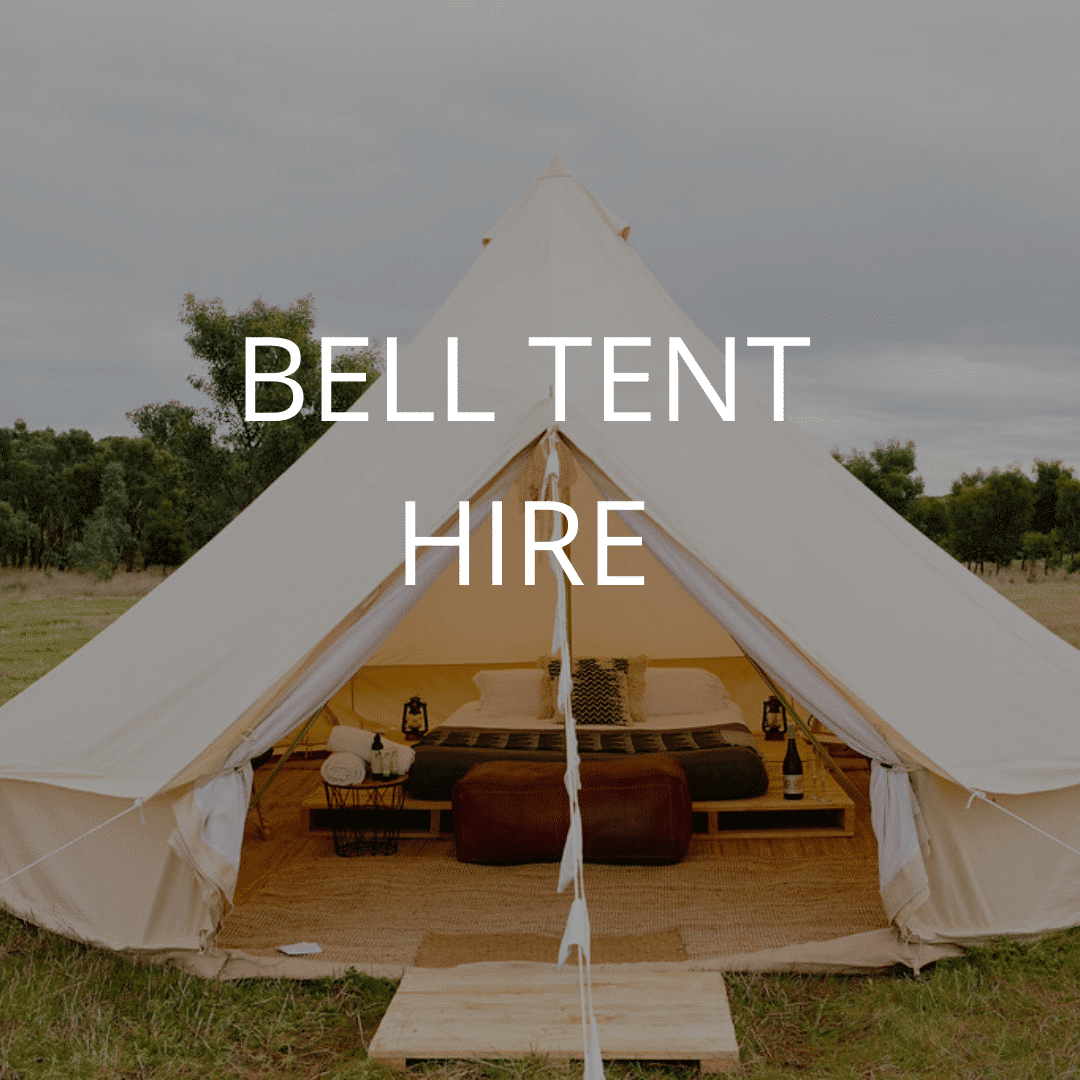 Button to view information on glamping and bell tent hire