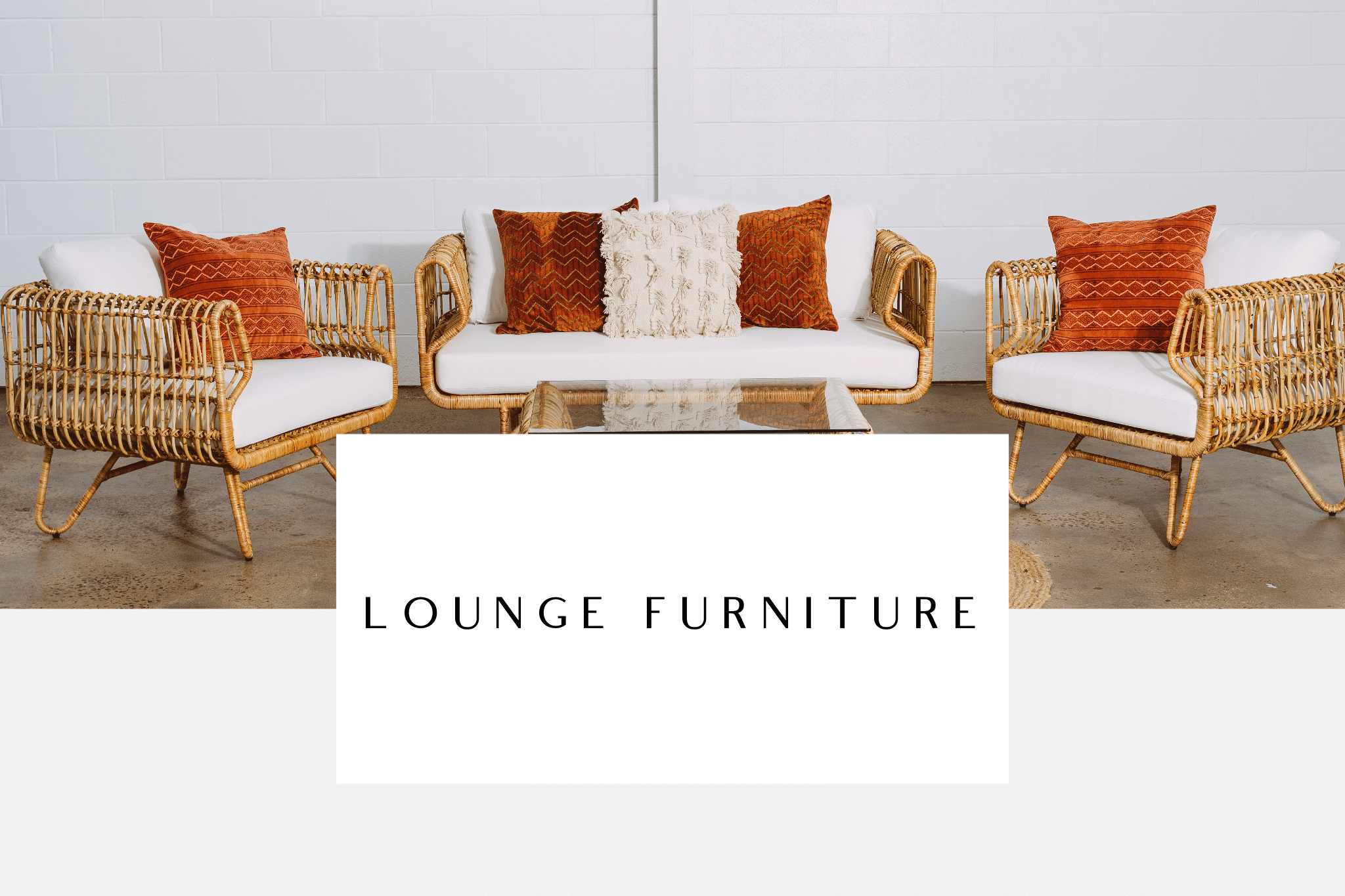 Button to view lounge furniture for hire